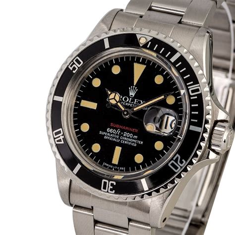 rolex submariner 1973 red